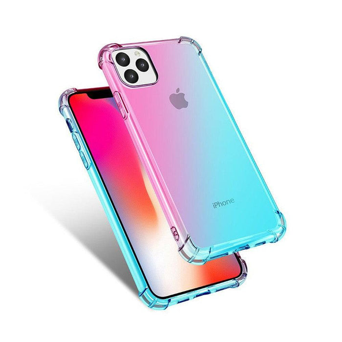 Clear Rainbow Airbag Bumper Shockproof Case Cover for iPhone 11 Pro Max (6.5'') - JPC MOBILE ACCESSORIES