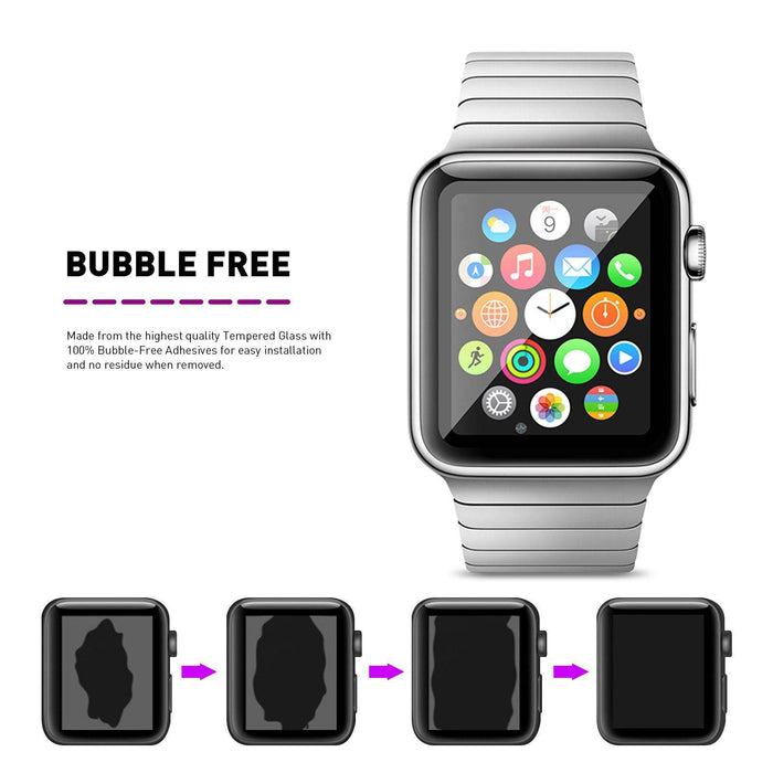 3D Full Cover Tempered Glass Screen Protector for iWatch 38MM - JPC MOBILE ACCESSORIES