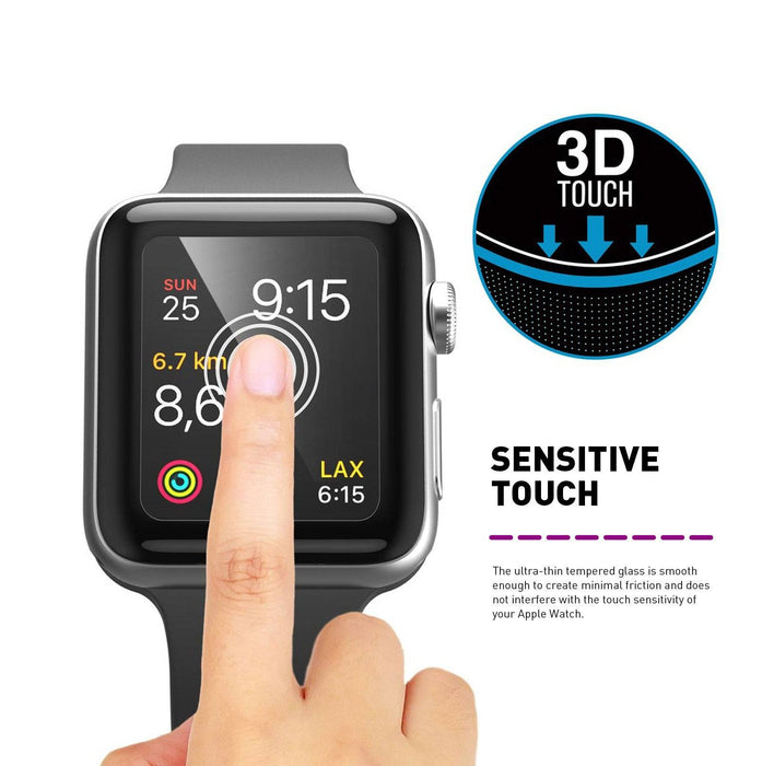 3D Full Cover Tempered Glass Screen Protector for iWatch 42MM - JPC MOBILE ACCESSORIES