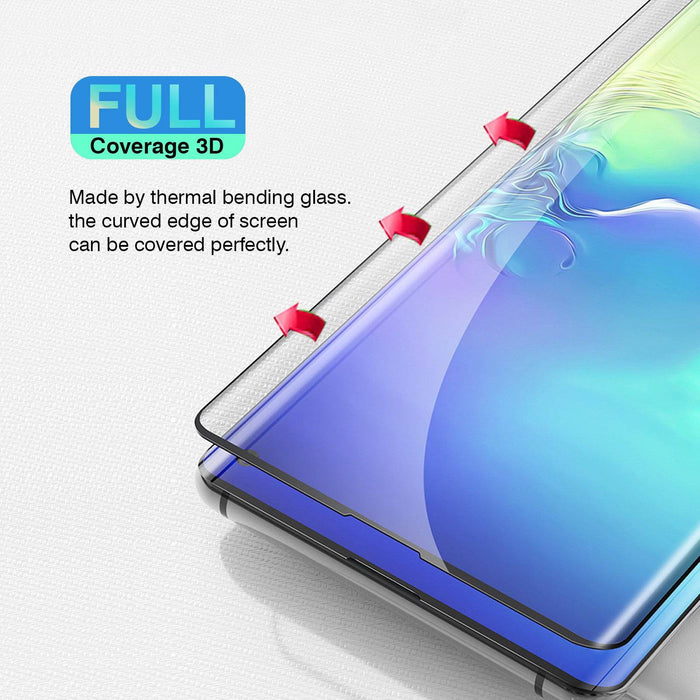 3D Full coverage Tempered Glass Screen Protector FINGERPRINT UNLOCK for Samsung Galaxy S10 - JPC MOBILE ACCESSORIES