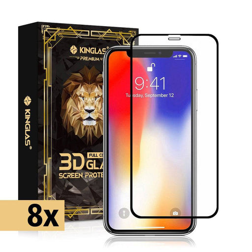 8 Packs Full Coverage Tempered Glass Screen Protector For iPhone XS Max / 11 Pro Max - JPC MOBILE ACCESSORIES