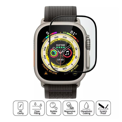 3D Full Cover Tempered Glass Screen Protector for iWatch 49MM (Apple Watch Ultra) - JPC MOBILE ACCESSORIES