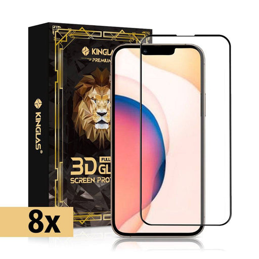 ✅ Kinglas 8-Pack Full Coverage 3D Tempered Glass Screen Protector for iPhone 13 / 13 Pro / 14 / 16E – 9H Hardness & Edge-to-Edge Protection
