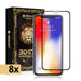 8 Packs Full Coverage Tempered Glass Screen Protector For iPhone XR / 11 - JPC MOBILE ACCESSORIES