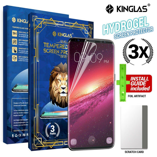 Kinglas 3 Packs HYDROGEL AQUA Screen Protector Film for Samsung Galaxy S8 Plus - JPC MOBILE ACCESSORIES