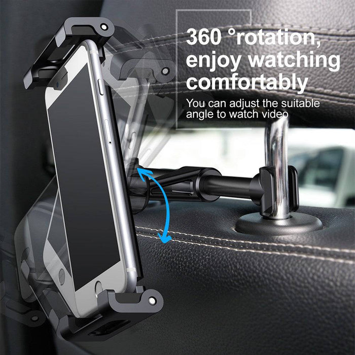 Flexible viewing angles with the Baseus Back Seat Car Mount Holder.