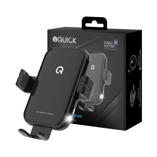 iQuick M5 15W Wireless Charging Touch Switch Auto-scaling Car Holder - JPC MOBILE ACCESSORIES