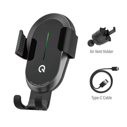 iQuick Z5 15W Wireless Charging Gravity Auto-scaling Car Holder - JPC MOBILE ACCESSORIES