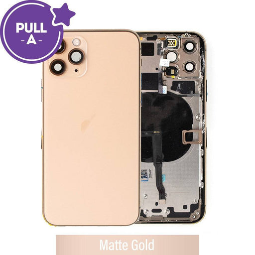 Rear Housing with Small Parts for iPhone 11 Pro - Matte Gold - JPC MOBILE ACCESSORIES