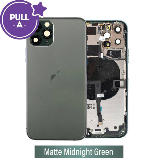 Rear Housing with Small Parts for iPhone 11 Pro - Matte Midnight Green - JPC MOBILE ACCESSORIES