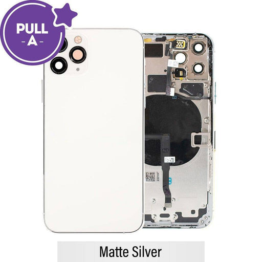 Rear Housing with Small Parts for iPhone 11 Pro - Matte Silver - JPC MOBILE ACCESSORIES