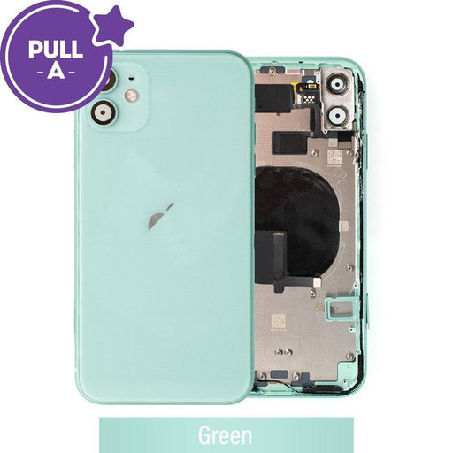 Rear Housing with Small Parts for iPhone 11 (PULL-A)-Green - JPC MOBILE ACCESSORIES