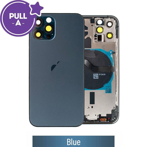 Rear Housing with Small Parts for iPhone 12 Pro (PULL-A)-Blue - JPC MOBILE ACCESSORIES
