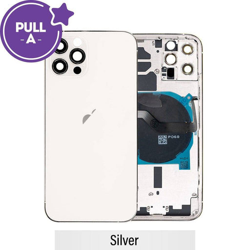 Rear Housing with Small Parts for iPhone 12 Pro (PULL-A)-Silver - JPC MOBILE ACCESSORIES