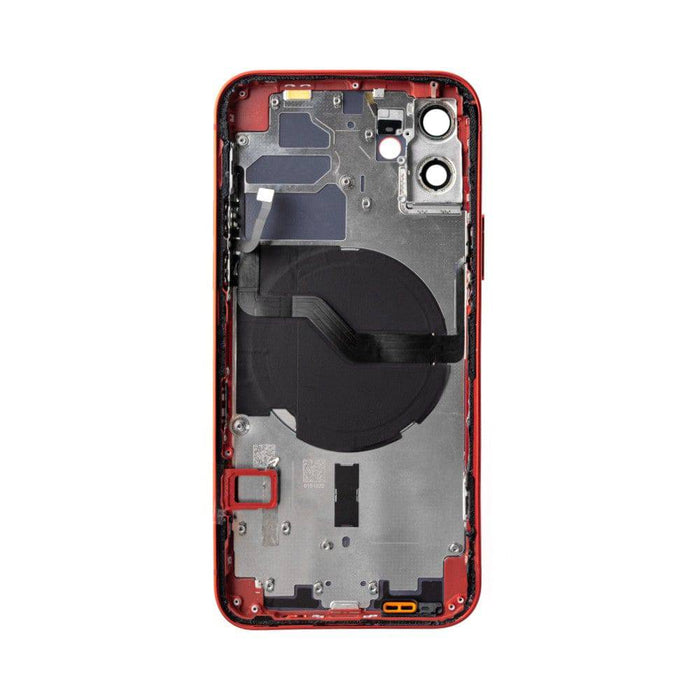 Rear Housing with Small Parts for iPhone 12 (PULL-A)-Red - JPC MOBILE ACCESSORIES