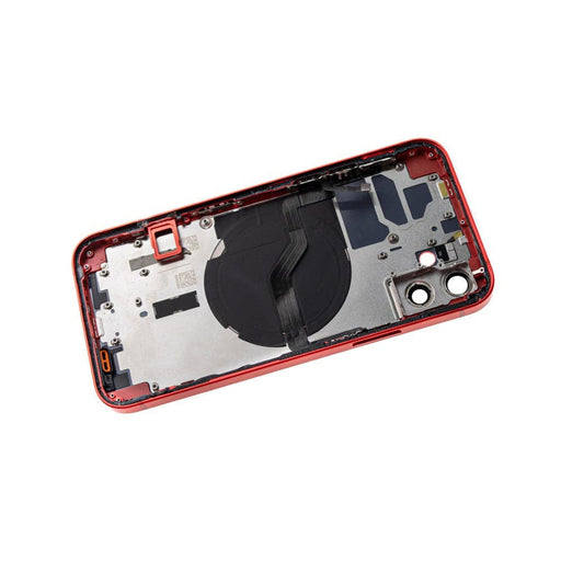 Rear Housing with Small Parts for iPhone 12 (PULL-A)-Red - JPC MOBILE ACCESSORIES