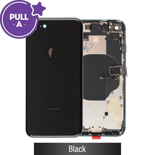 Rear Housing with Small Parts for iPhone 8 - Black - JPC MOBILE ACCESSORIES