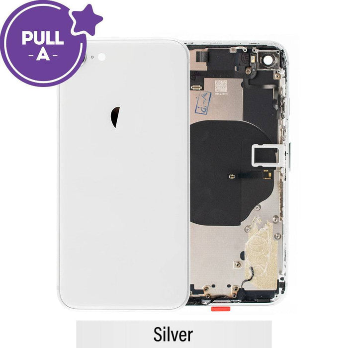 Rear Housing with Small Parts for iPhone 8 - Silver - JPC MOBILE ACCESSORIES