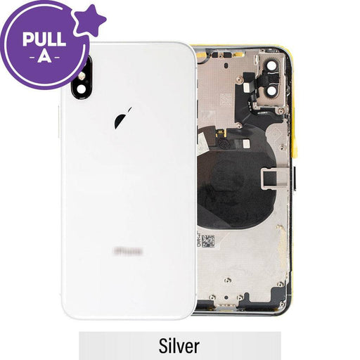 Rear Housing with Small Parts for iPhone X-Silver - JPC MOBILE ACCESSORIES
