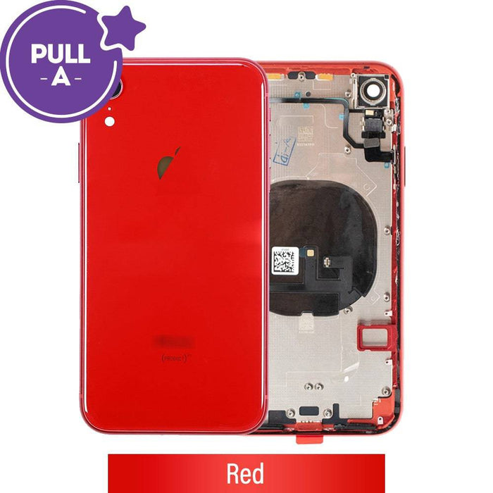 Rear Housing with Small Parts for iPhone XR - Red