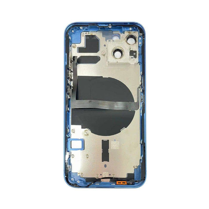 OEM-Quality iPhone 13 Blue Back Housing with Camera Lens & SIM Tray - Available for DIY or Repair Service