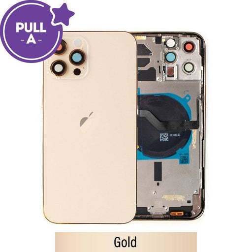 Rear Housing with Small Parts for iPhone 12 Pro Max - Gold