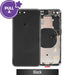 Rear Housing with Small Parts for iPhone 8 Plus (PULL-A) - Black Front View.