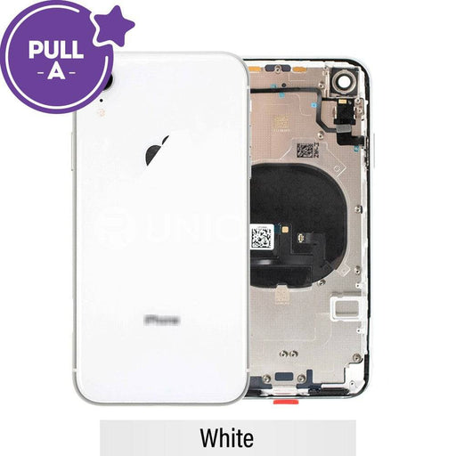 Rear Housing with Small Parts for iPhone XR - White - JPC MOBILE ACCESSORIES