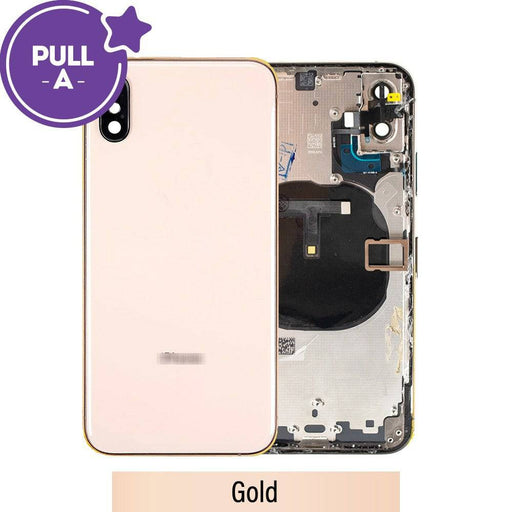 Rear Housing with Small Parts for iPhone XS - Gold - JPC MOBILE ACCESSORIES