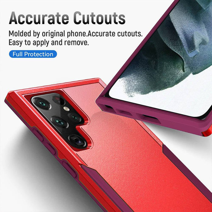 Dual Layer Shockproof Case Cover for Samsung Galaxy S22 Ultra - JPC MOBILE ACCESSORIES