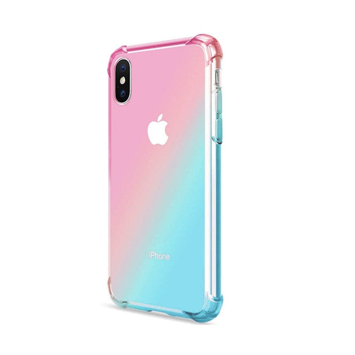 Clear Rainbow Airbag Bumper Shockproof Case Cover for iPhone XS Max - JPC MOBILE ACCESSORIES