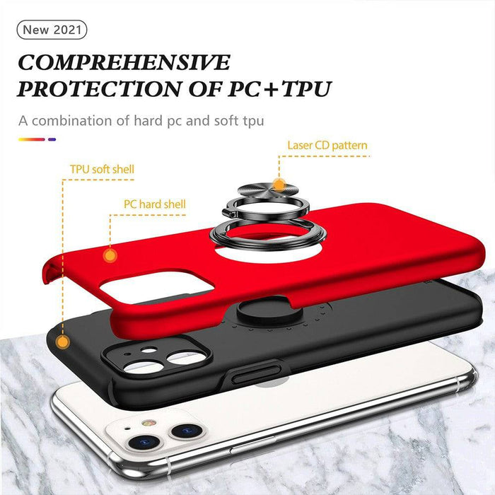 Magnetic Ring Holder Shockproof Cover Case for iPhone 11 - JPC MOBILE ACCESSORIES