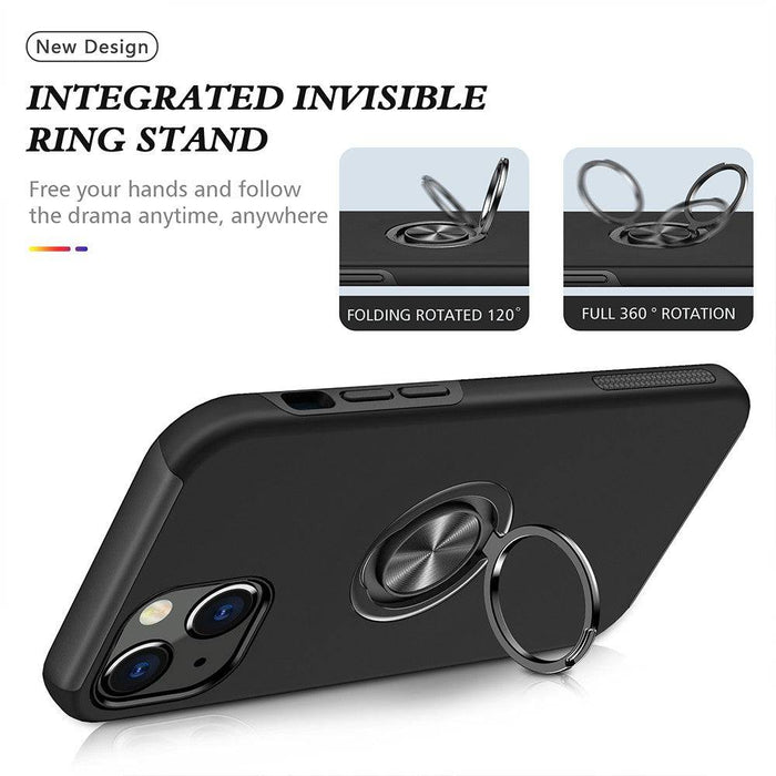 Magnetic Ring Holder Shockproof Cover Case for iPhone 13 - JPC MOBILE ACCESSORIES