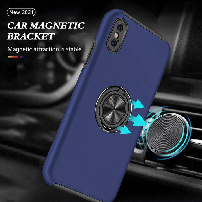 Magnetic Ring Holder Shockproof Cover Case for iPhone X / XS