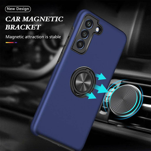 Magnetic Ring Holder Shockproof Cover Case for Samsung Galaxy S21 FE 5G - JPC MOBILE ACCESSORIES