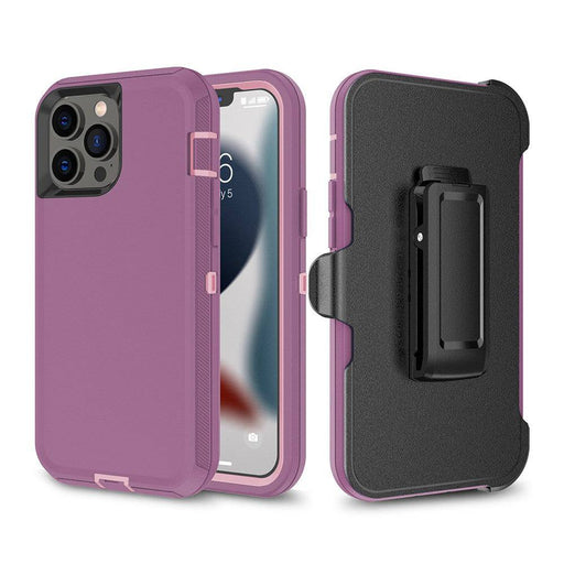 Shockproof Robot Armor Hard Plastic Case with Belt Clip for iPhone 13 Pro Max - JPC MOBILE ACCESSORIES