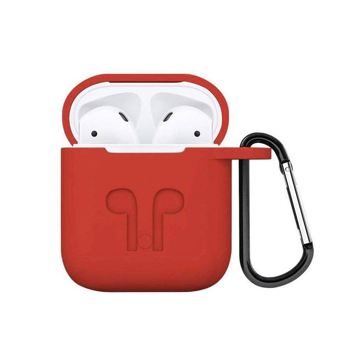 Soft Silicone Cover Case with Holder Strap for Apple AirPods - JPC MOBILE ACCESSORIES