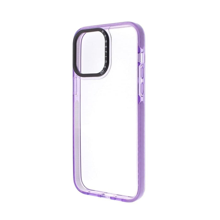 Transparent Candy Color Frame Shockproof Cover Case for iPhone 14