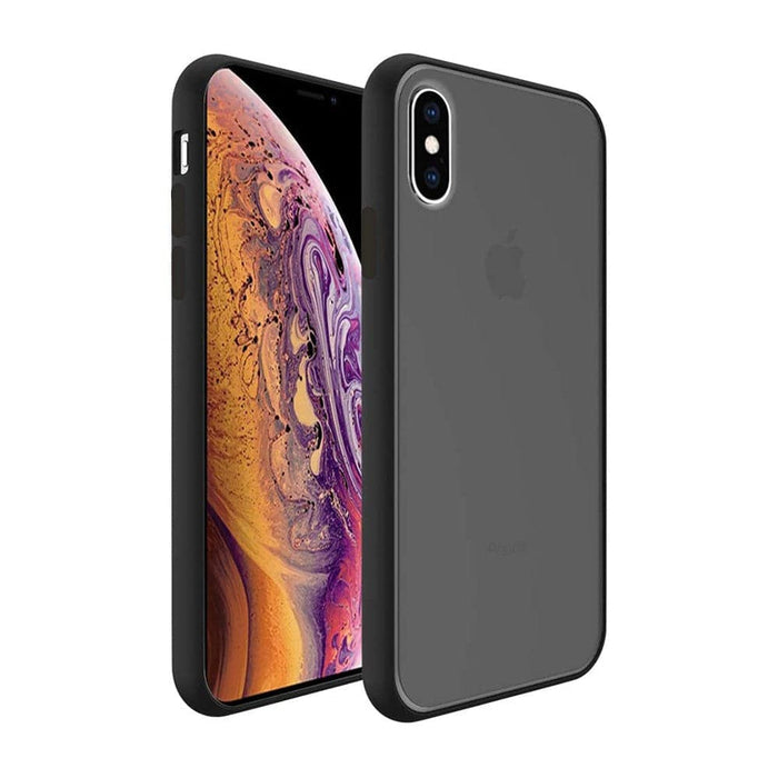 Transparent Frosted PC Colorful TPU Bumper Case for iPhone XS Max