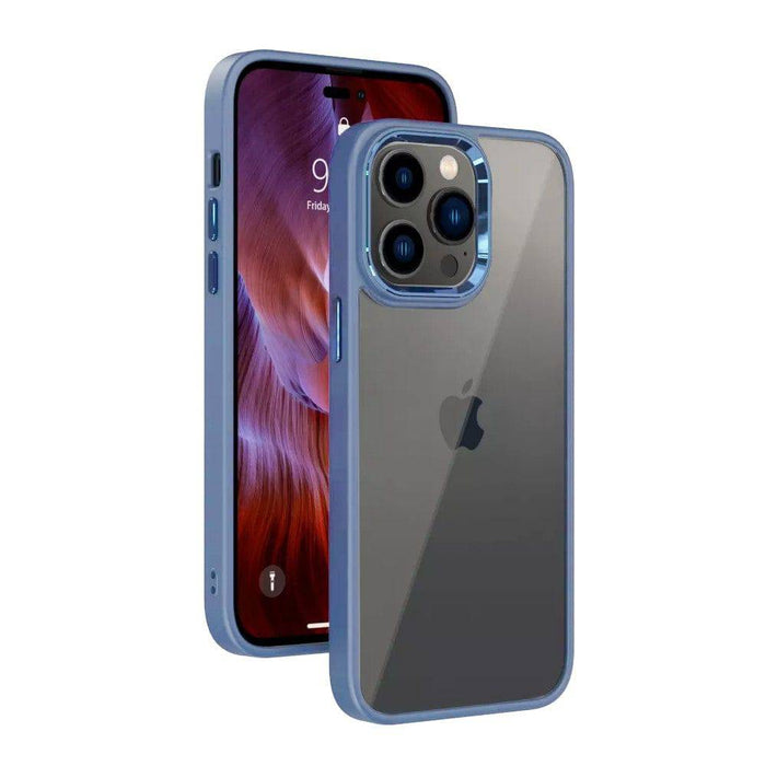 Metal Camera Lens Transparent Protection Shockproof Case for iPhone 14 Pro - JPC MOBILE ACCESSORIES