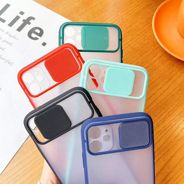 Camera Slide Peach Bumper Case for iPhone 12 Pro Max (6.7'') - JPC MOBILE ACCESSORIES