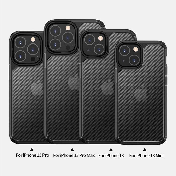 Carbon Fiber Hard Shield Case Cover for iPhone 13 Pro - JPC MOBILE ACCESSORIES