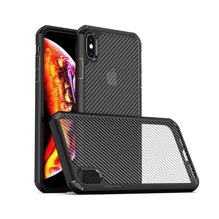 Carbon Fiber Hard Shield Case Cover for iPhone XR - JPC MOBILE ACCESSORIES