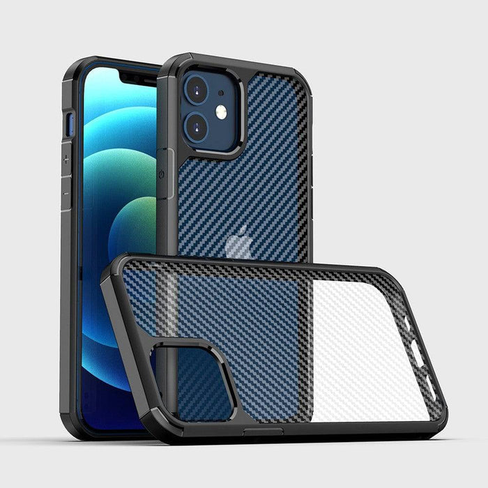 Shockproof & Scratch-Resistant iPhone 12 Mini Carbon Fiber Case.