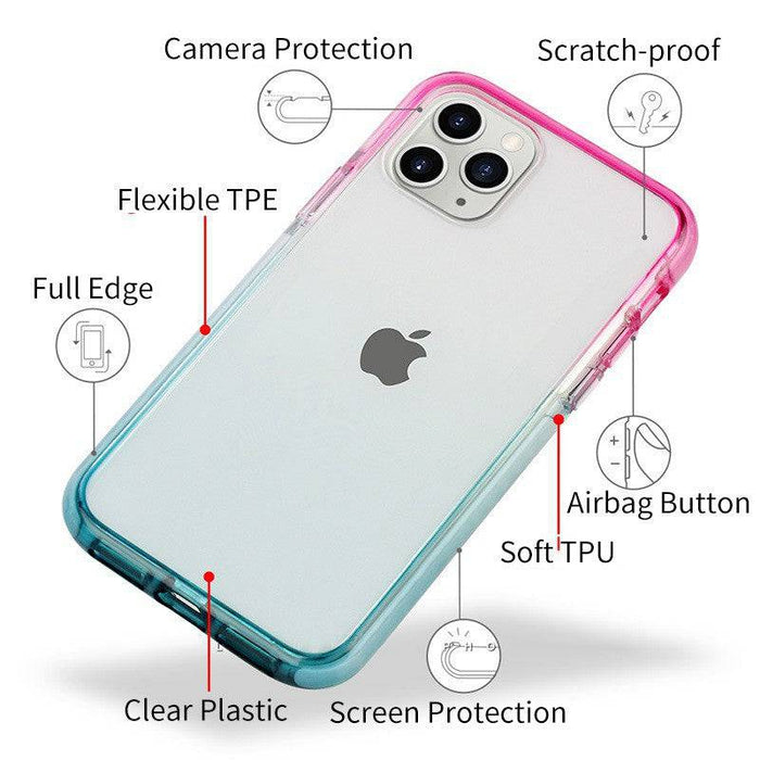 Gradient Hybrid PC Transparent Airtech Shockproof Case Cover for iPhone 11 Pro Max (6.5'') - JPC MOBILE ACCESSORIES