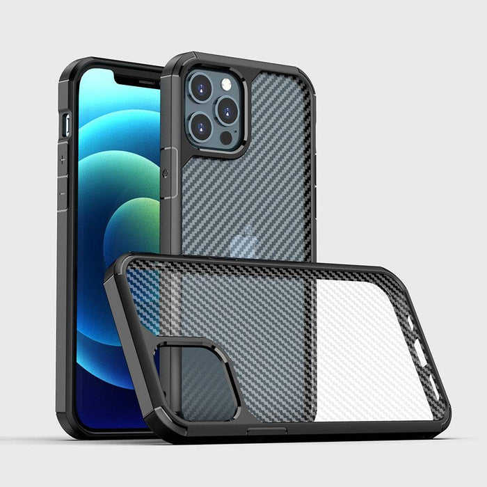 Carbon Fiber Hard Shield Case Cover for iPhone 12 Pro Max (6.7'') - JPC MOBILE ACCESSORIES