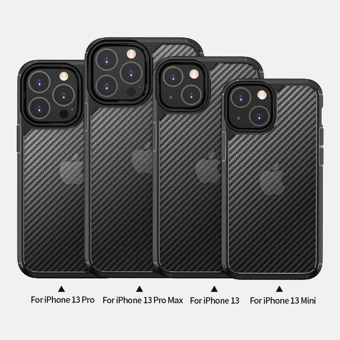 Carbon Fiber Hard Shield Case Cover for iPhone 14 Plus