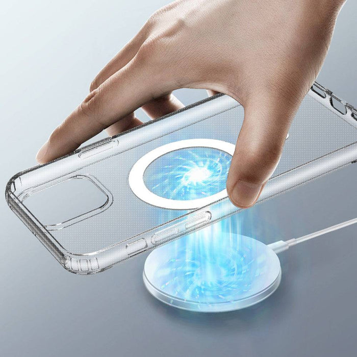 Clear Hybrid Case Cover with Magnetic Ring for iPhone 12 Pro Max (6.7'') Magsafe - JPC MOBILE ACCESSORIES