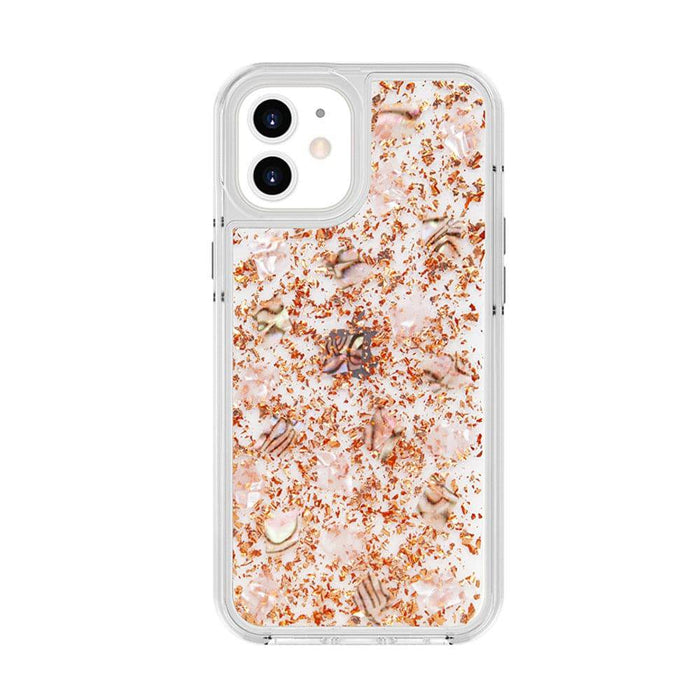 Dried Flower Bling Gold Foil Clear Case Cover for iPhone 12 Pro Max (6.7'') - JPC MOBILE ACCESSORIES