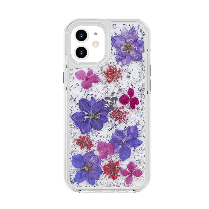 Dried Flower Bling Gold Foil Clear Case Cover for iPhone 12 Pro Max (6.7'') - JPC MOBILE ACCESSORIES